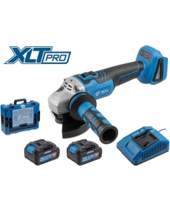 Купить Аккумуляторная углошлифмашина BULL CSG 1812 R Xcase, XLTpro, бесщеточный, 125 мм, рег. об., 8000 об/мин, 2x4 А*ч 1333860 в E-mobi