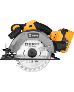 Купить Дисковая (циркулярная) пила аккумуляторная DEKO DKCS20DA, 20В, 165мм, 1x4.0Ач 085-1155  в E-mobi