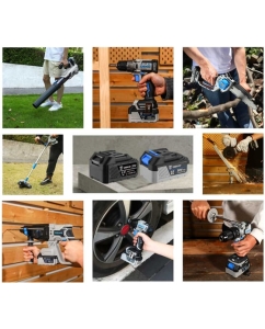 Купить Пила цепная аккумуляторная DEKO DKCHS 40 PRO, 16&quot;, 2x20 В, 2x5.0 Ач, в сумке, 2 з/у, 085-2019  в E-mobi