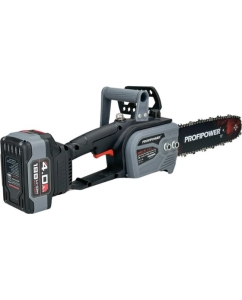 Купить Аккумуляторная цепная бесщеточная пила Profipower MKDUC-18V (Li-ion-1 шт, 4.0 Ач, шина 12&quot;, 0-4500об/мин, цепь, З/У, в коробке) E0114  в E-mobi