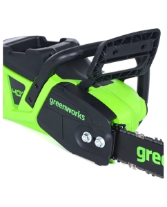 Купить Цепная аккумуляторная пила GreenWorks GD40CS20X 40V, 40 см, 2000 Вт, бесщеточная, c 1хАКБ 4 Ач И ЗУ 2008807USB4  в E-mobi