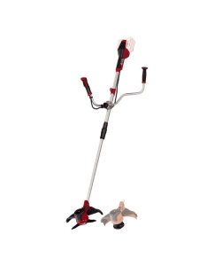 Купить Коса аккумуляторная Einhell PXC AGILLO 36/255, 2x18В,BL, нож+леска, велосипедная рукоятка + 2 аккумулятора 5.2 Ач + ЗУ 2x3А 3411320SET  в E-mobi