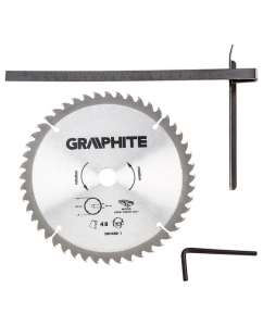 Купить Дисковая пила GRAPHITE 185 мм, 1200Вт, доп диск, кейс 58G488  в E-mobi