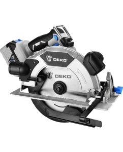 Купить Дисковая (циркулярная) бесщеточная пила аккумуляторная DEKO DKCS20DA PRO, 20В, 190мм, 1x5.0Ач 085-1156  в E-mobi