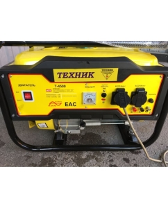 Купить Генератор ТД Техник Т-4500 3.2-3.5кВт медь 4Т 2 розетки, 220В, счетчик моточасов, датчик уровня масла 42  в E-mobi