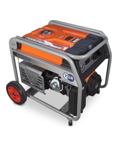 Купить Бензиновый генератор TOR KM11000H 7,8кВт 220В 27л с кнопкой запуска и колесами 1011100  в E-mobi