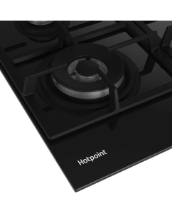 Купить Встраиваемая варочная панель газовая HotPoint HGS 62F/BK черный  в E-mobi