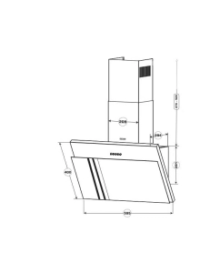 Купить Вытяжка настенная Centek CT-1826-60 черный  в E-mobi