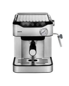Купить Рожковая кофеварка Centek CT-1166 серебристая, черная  в E-mobi