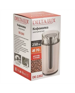 Купить Кофемолка Delta Lux DE-2202 бежевый  в E-mobi