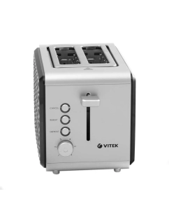 Купить Тостер VITEK VT-7156 серебристый, черный  в E-mobi