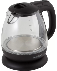 Купить Чайник электрический Energy E-296 1 л черный, прозрачный  в E-mobi