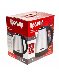 Купить Чайник электрический Яромир ЯР-1058 1.8 л серебристый  в E-mobi