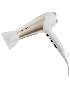 Купить Фен KELLI KL-1125 2400 Вт белый, серебристый  в E-mobi