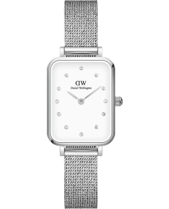 Купить Наручные часы Daniel Wellington Quadro 20X26 Pressed Sterling Lumine S White в E-mobi