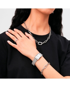 Купить Наручные часы Daniel Wellington Bound 32x22 3-link S White  в E-mobi