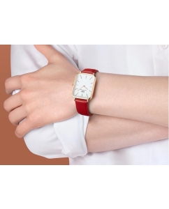 Купить Наручные часы Daniel Wellington Quadro 29x36.5 Pressed Suffolk RG White  в E-mobi