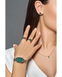 Купить Наручные часы Daniel Wellington Quadro 20X26 Pressed Melrose RG Green  в E-mobi