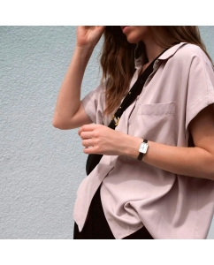 Купить Наручные часы Daniel Wellington Quadro 29x36.5 Pressed Sheffield RG White  в E-mobi