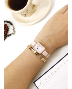 Купить Наручные часы Daniel Wellington Quadro 20X26 Coral RG MOP  в E-mobi