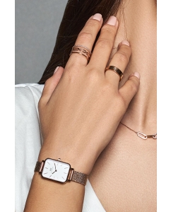 Купить Наручные часы Daniel Wellington Quadro 20X26 Pressed Melrose RG White  в E-mobi