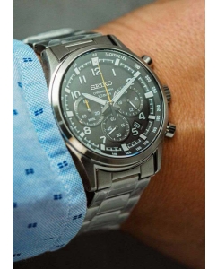 Купить Японские наручные часы Seiko SSB447 с хронографом  в E-mobi