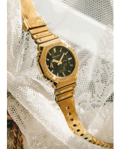 Купить Японские наручные часы Casio G-SHOCK GM-2100YMG-9A с хронографом  в E-mobi