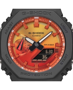 Купить Японские наручные часы Casio G-SHOCK GA-2100FL-8A с хронографом  в E-mobi