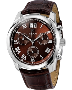 Купить Российские серебряные наручные часы NIKA 1899.0.9.61A.B с хронографом в E-mobi