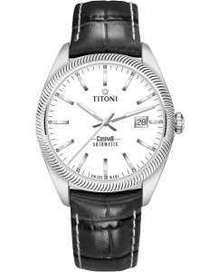 Купить Швейцарские механические наручные часы Titoni 878-S-ST-606 в E-mobi