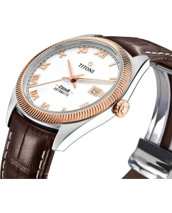 Купить Швейцарские механические наручные часы Titoni 878-SRG-ST-657  в E-mobi