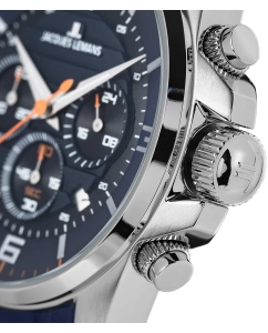 Купить Наручные часы Jacques Lemans 1-2118C с хронографом  в E-mobi
