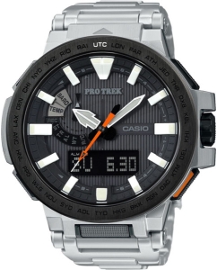 Купить Японские титановые наручные часы Casio Pro Trek PRX-8000T-7A с хронографом в E-mobi