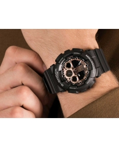 Купить Японские наручные часы Casio G-SHOCK GA-100MMC-1AER с хронографом  в E-mobi