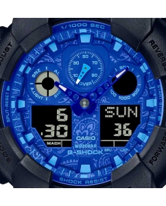 Купить Японские наручные часы Casio G-SHOCK GA-100BP-1A с хронографом  в E-mobi