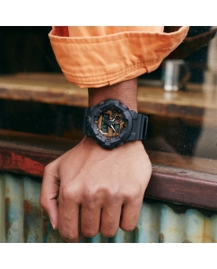 Купить Японские наручные часы Casio G-SHOCK GA-700RC-1A с хронографом  в E-mobi