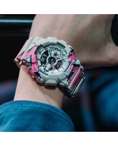 Купить Японские наручные часы Casio G-SHOCK GA-110SS-1A с хронографом  в E-mobi