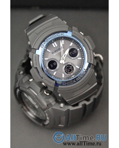 Купить Японские наручные часы Casio G-SHOCK AWG-M100A-1A с хронографом  в E-mobi