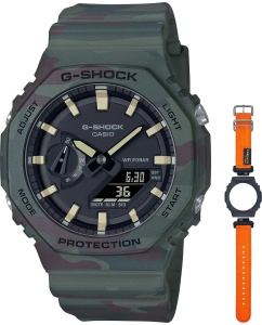Купить Японские наручные часы Casio G-SHOCK GAE-2100WE-3A с хронографом в E-mobi