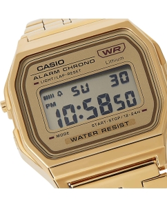 Купить Японские наручные часы Casio Vintage A158WETG-9AEF с хронографом  в E-mobi