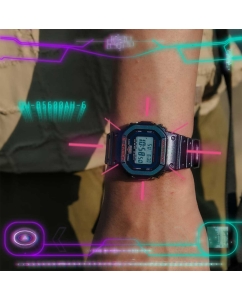 Купить Японские наручные часы Casio G-SHOCK DW-B5600AH-6 с хронографом  в E-mobi