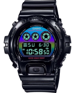 Купить Японские наручные часы Casio G-SHOCK DW-6900RGB-1E с хронографом в E-mobi