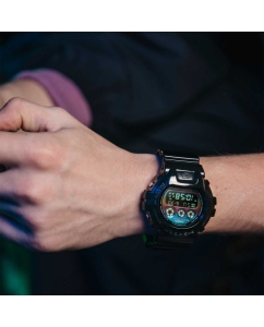 Купить Японские наручные часы Casio G-SHOCK DW-6900RGB-1E с хронографом  в E-mobi