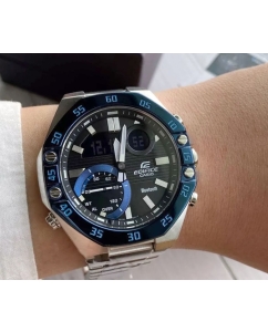 Купить Японские наручные часы Casio Edifice ECB-10DB-1B с хронографом  в E-mobi