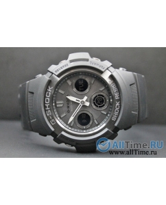 Купить Японские наручные часы Casio G-SHOCK AWG-M100B-1A с хронографом  в E-mobi