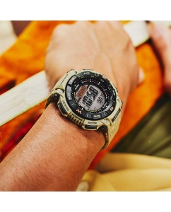 Купить Японские наручные часы Casio Pro Trek PRG-340SC-5 с хронографом  в E-mobi