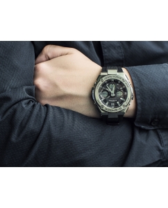 Купить Японские наручные часы Casio G-SHOCK GST-W110-1A с хронографом  в E-mobi