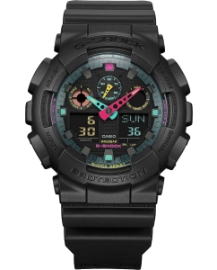 Купить Японские наручные часы Casio G-SHOCK GA-100MF-1A с хронографом  в E-mobi