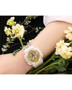 Купить Японские наручные часы Casio G-SHOCK GMA-S120SG-7A с хронографом  в E-mobi