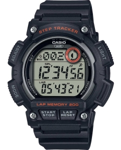 Купить Японские спортивные наручные часы Casio Collection WS-2100H-1A с хронографом в E-mobi